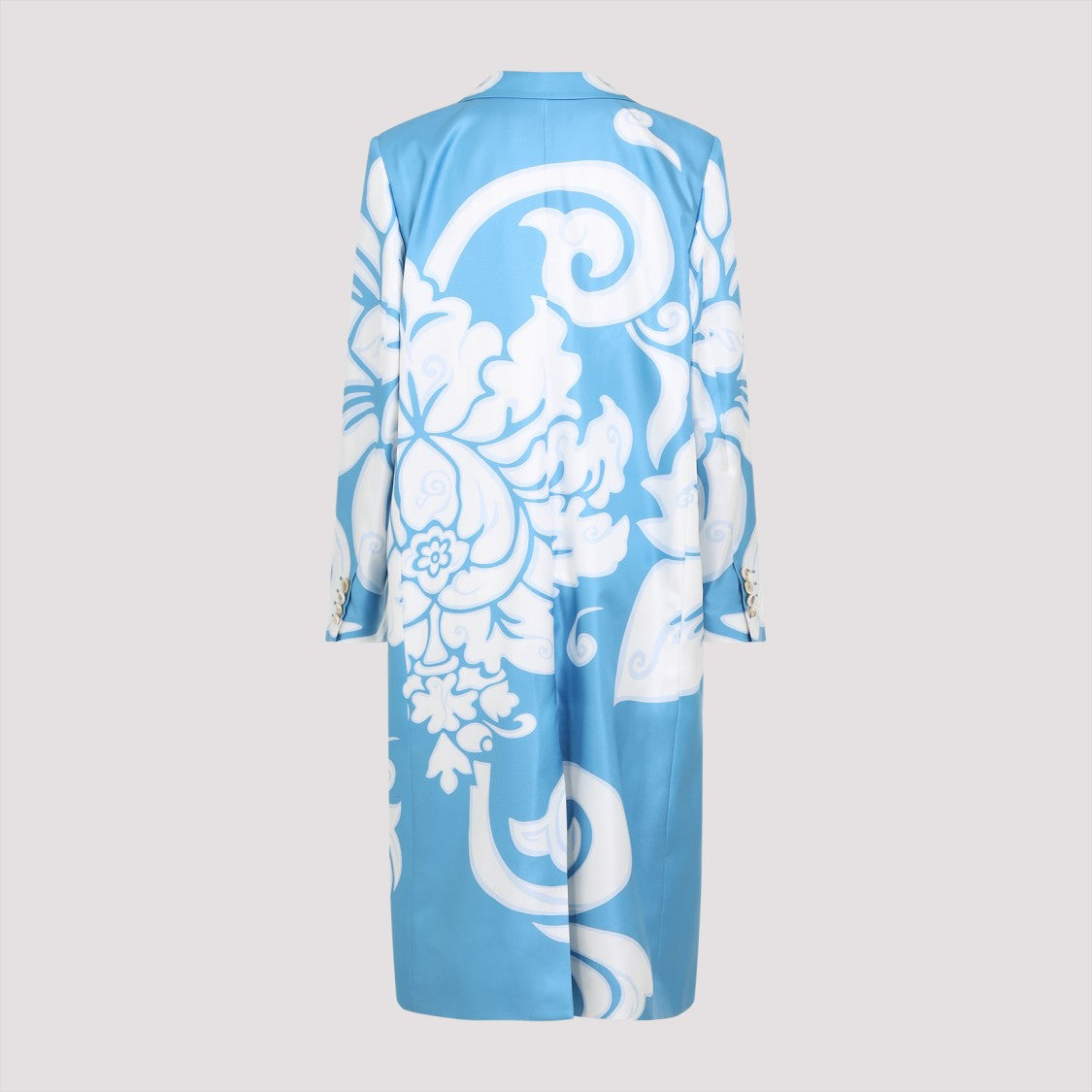 Etro Light Blue Silk Caban