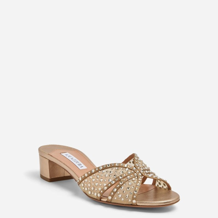Aquazzura Crystal Lover Mule 35
