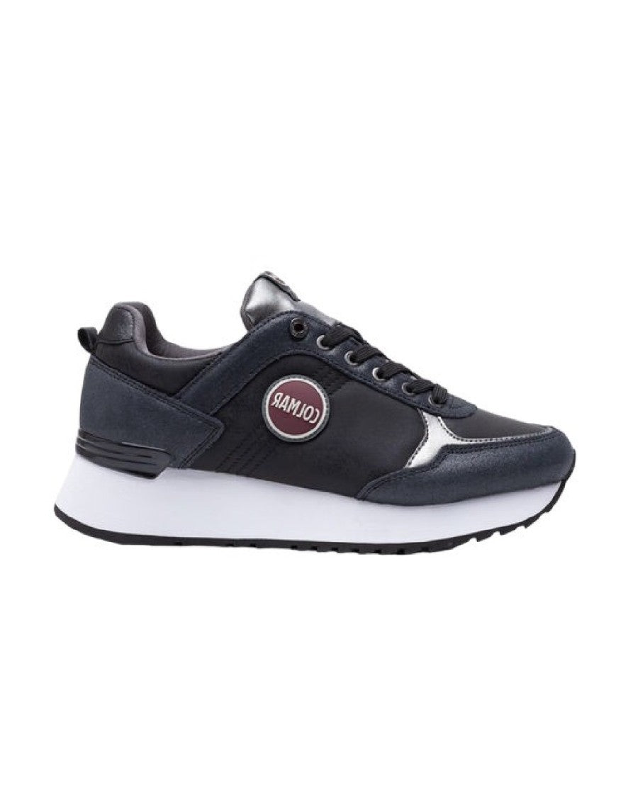 Colmar Originals Metallic Microfiber Sneakers With Glitter Finish