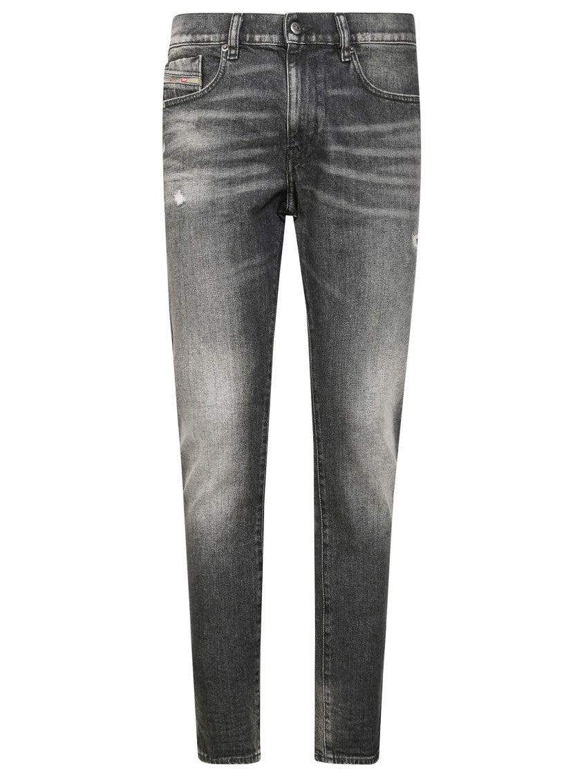 Diesel Straight-Leg Black Trousers With Classic Fit And Subtle Stitching
