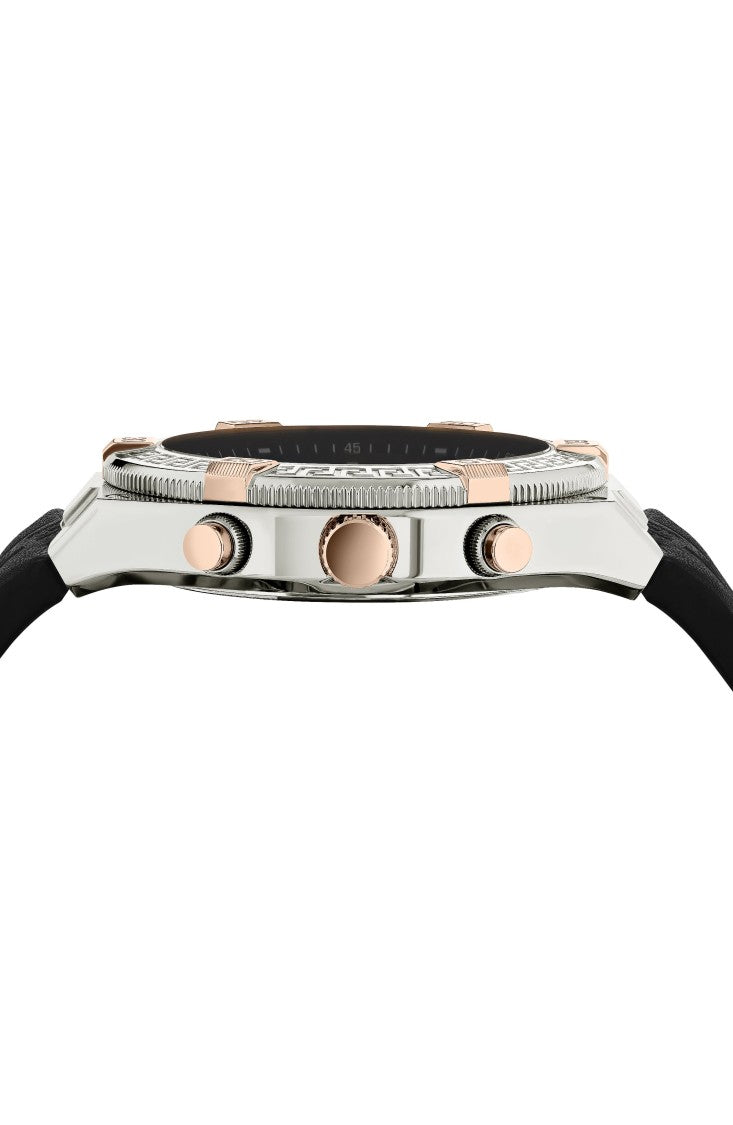 Versace V-Sporty Greca Leather Watch