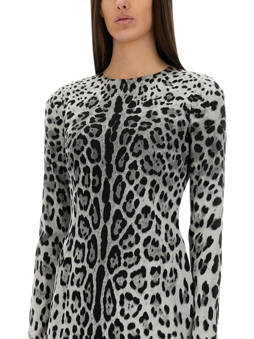 Dolce & Gabbana Charmeuse Sheath Longuette Dress
