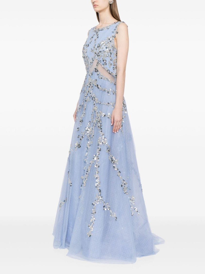 Saiid Kobeisy Tulle Dress With Beading
