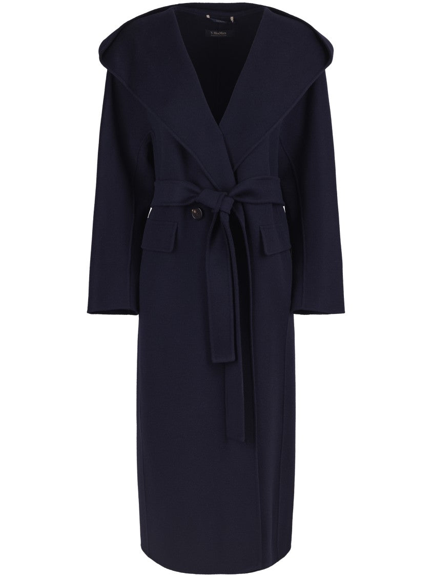 Max Mara Long Tailored Coat In 100% Virgin Wool