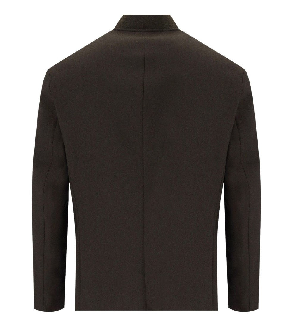 Emporio Armani Brown Blue Reversible Jacket