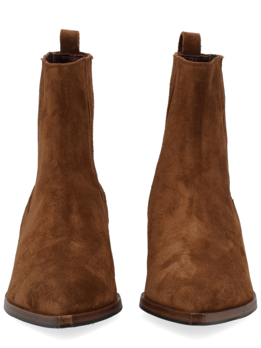 Roberto Festa Pointed Toe Suede Ankle Boots