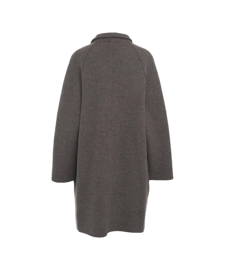 Harris Wharf London Refined Wool Coat With Relaxed Silhouette
