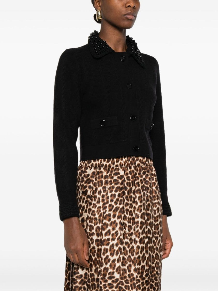 Pinko Cropped Black Tailored Jacket