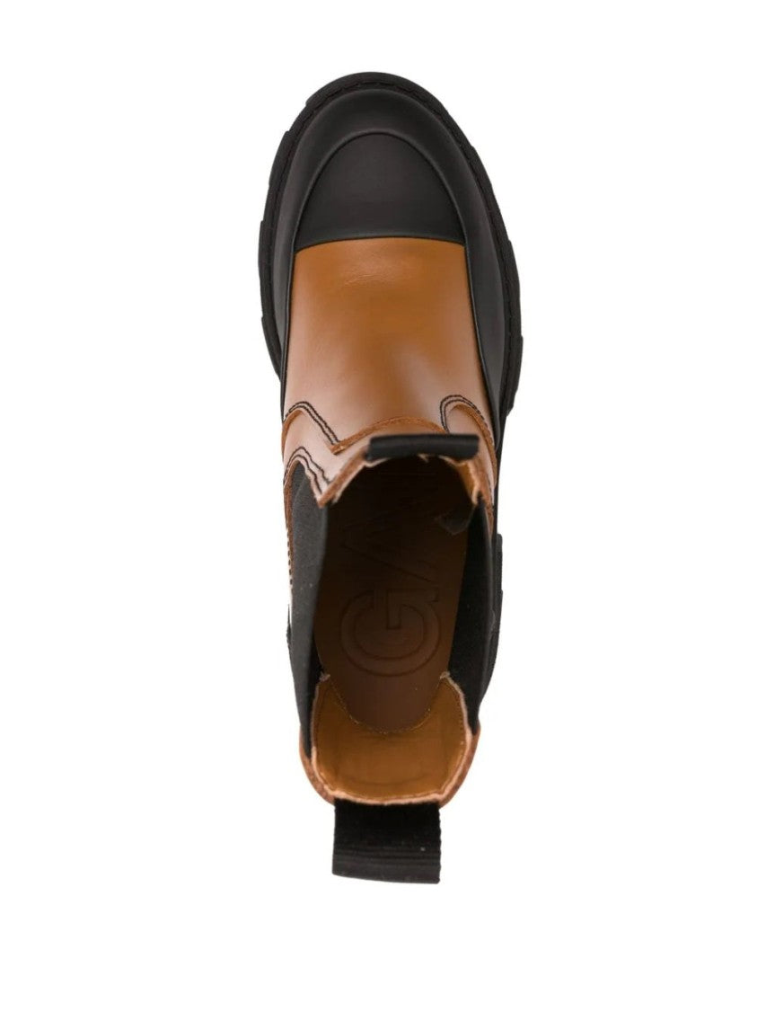 Ganni Cleated Heeled Chelsea Boot