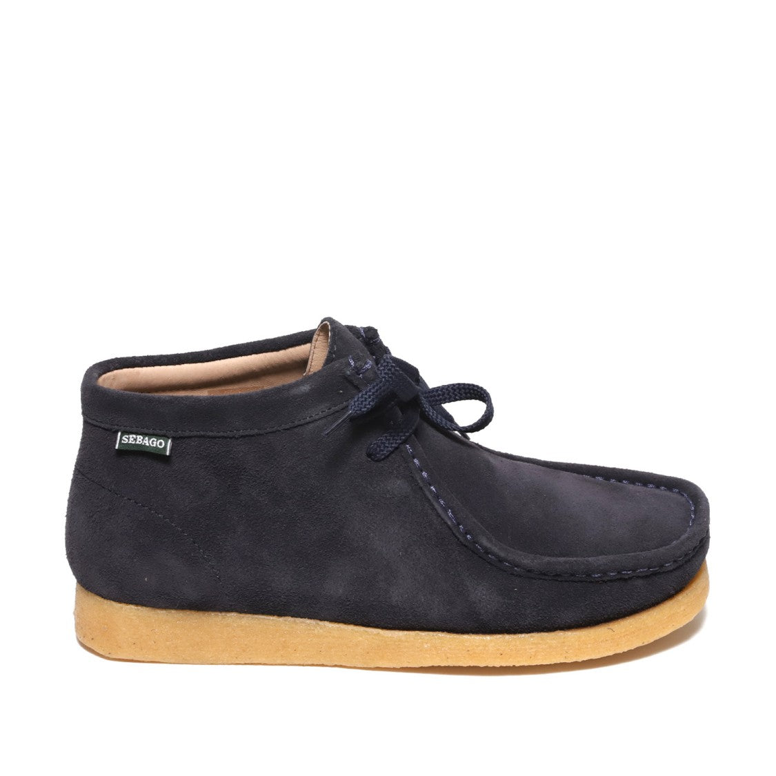 Sebago Koala Model Ankle Boot In Soft Blue Suede