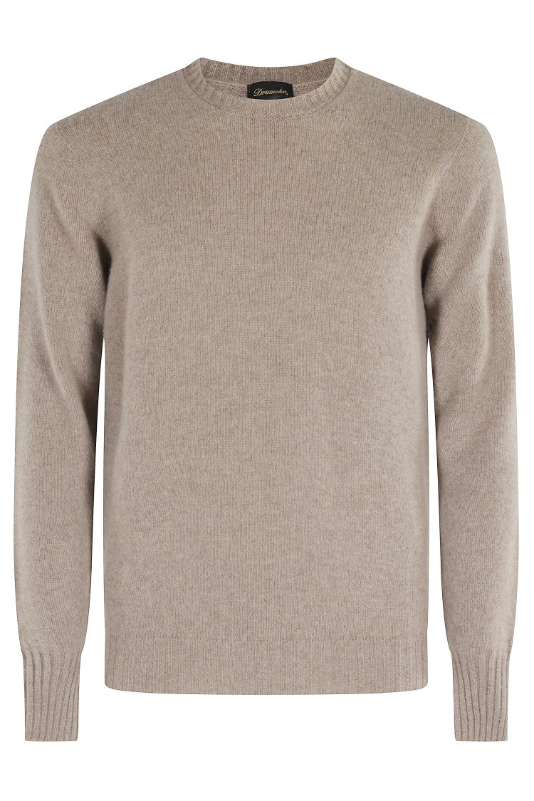 Drumohr Cashmere Sweater With Circular Neckline