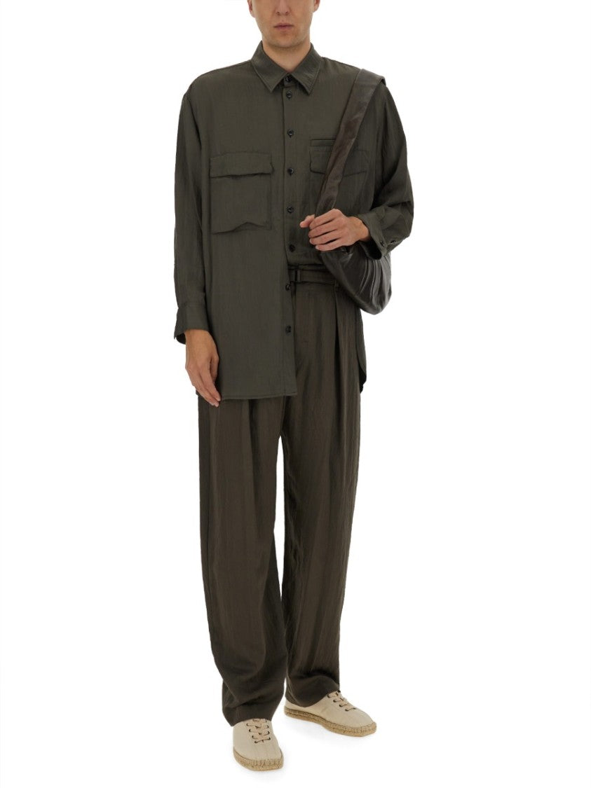 Lemaire High-Waisted Relaxed Pants With Front Pleats