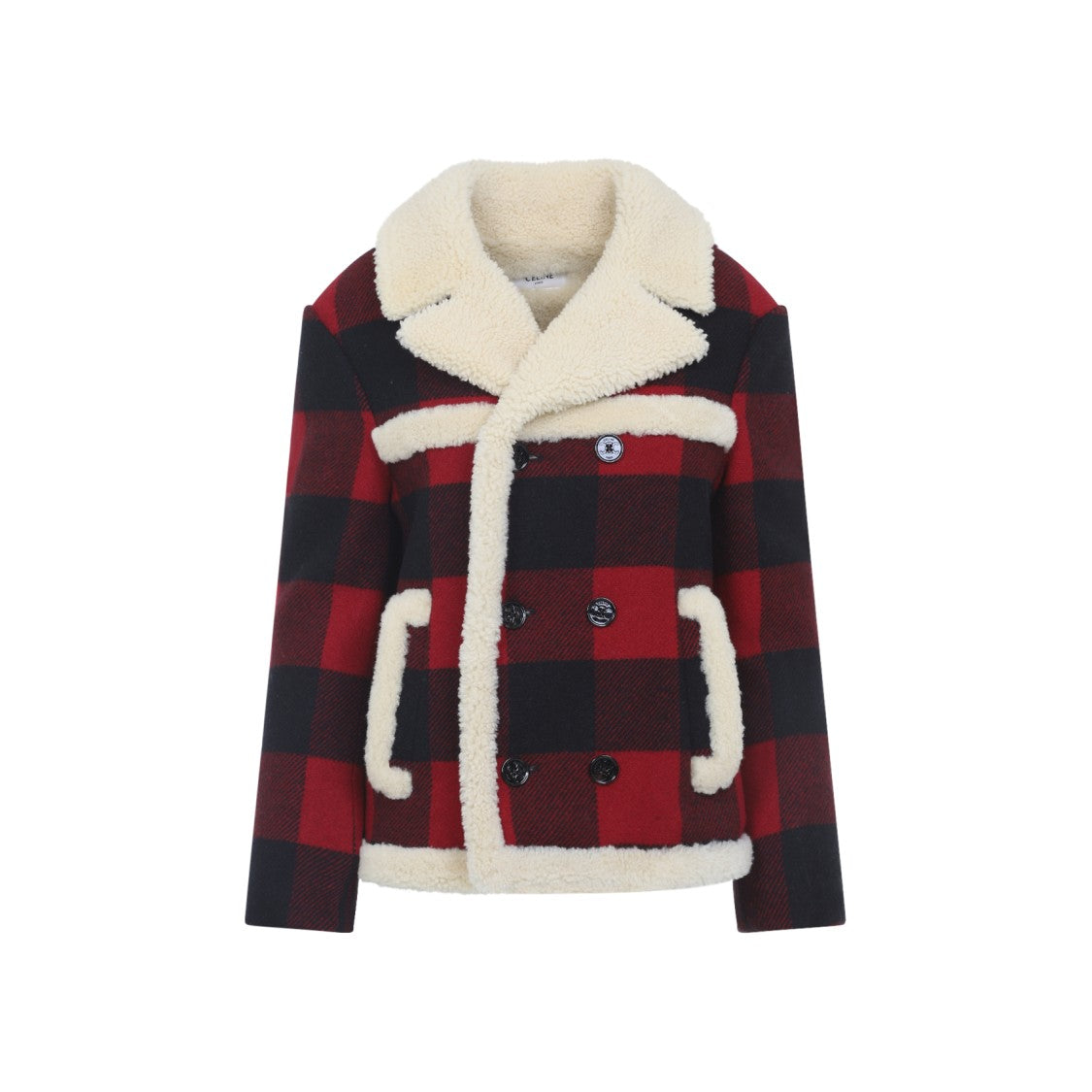 Celine Caban Shearling Jacket