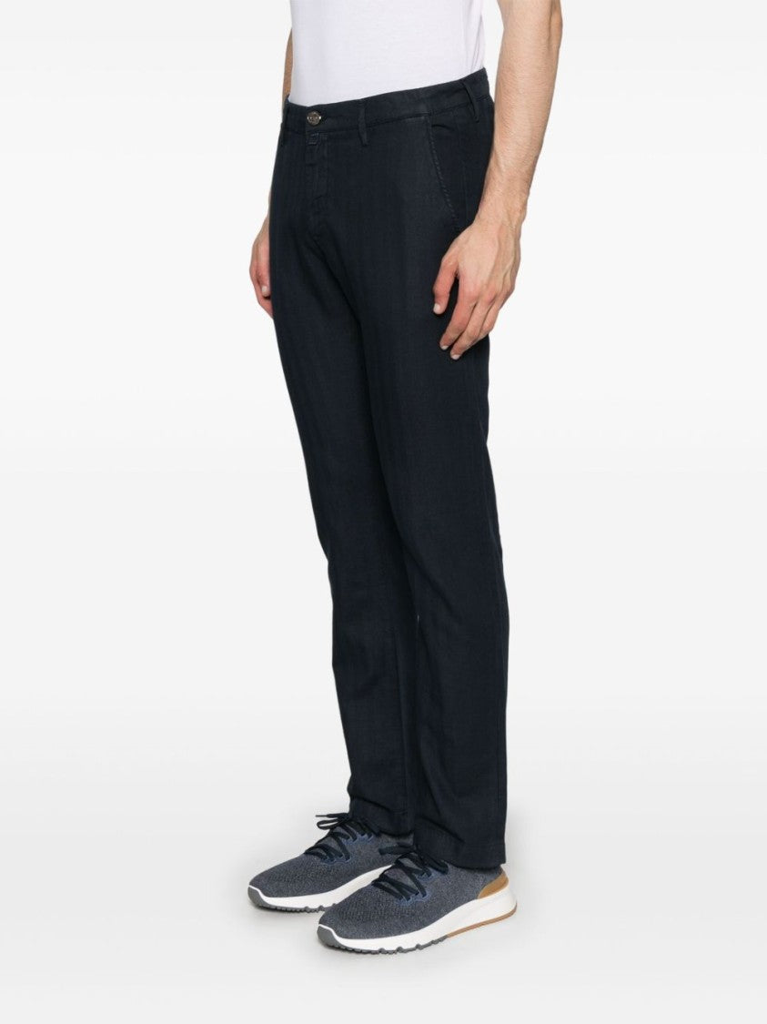 Jacob Cohen Navy Blue Jeans With Tailored Fit