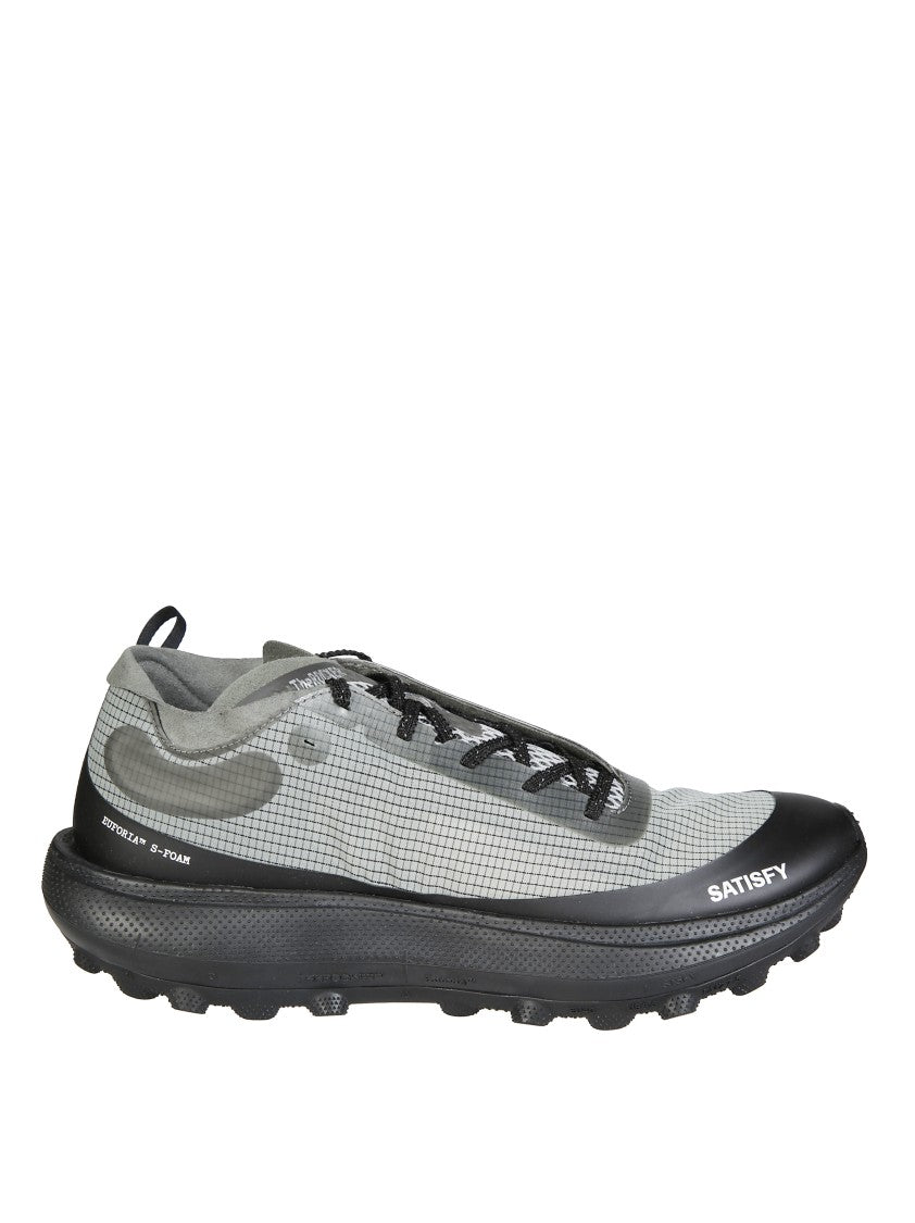 Satisfy The Rocker Mesh Sneakers With Textured Sole And Subtle Branding