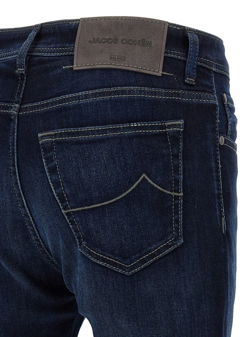 Jacob Cohen Low Waist Slim Leg Denim Jeans