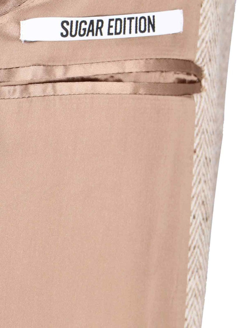 Lardini Single-Breasted Coat – Beige