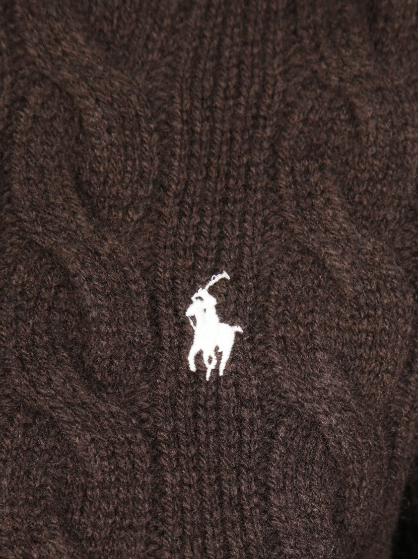 Polo Ralph Lauren Cable Knit Cardigan With Button Closure