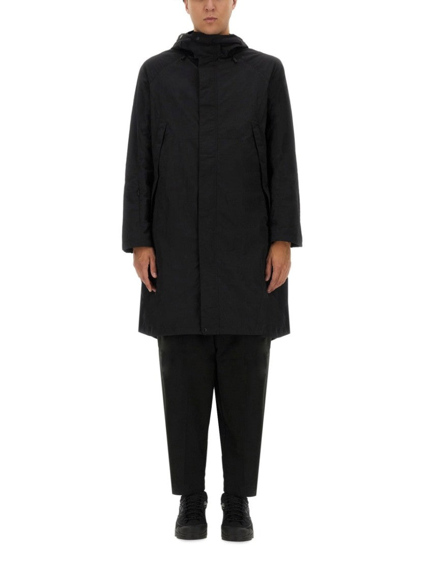 Jg1 Black Nylon Parka With Textured Finish
