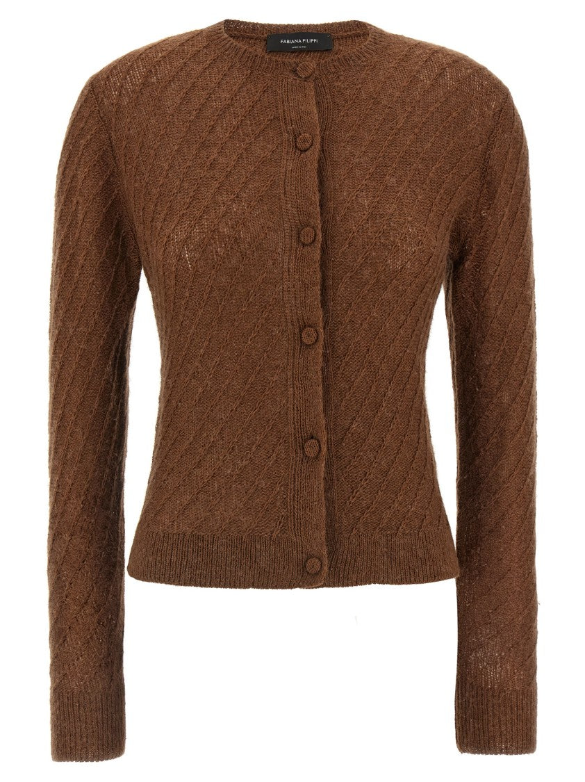 Fabiana Filippi Sequin Crochet Cardigan