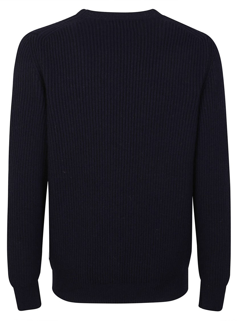 Mc George Ribbed Texture Crew Neck Sweater