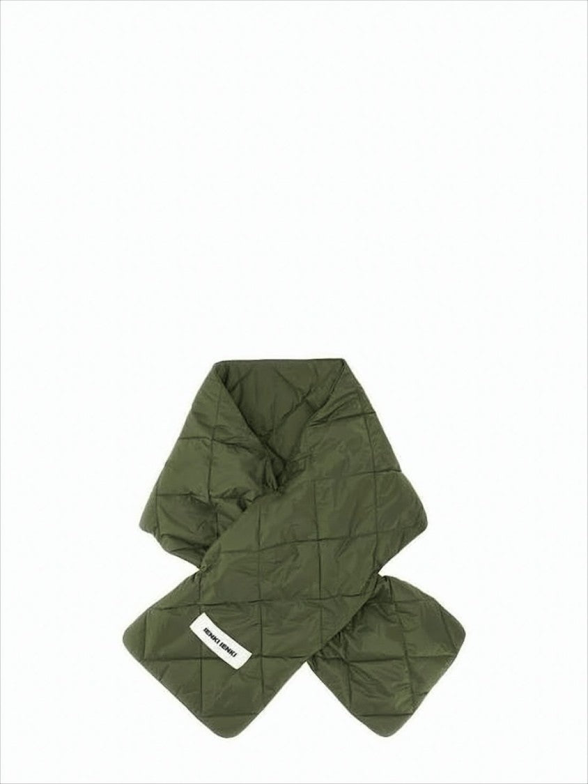 Ienki Ienki Quilted Padded Scarf With Diamond Pattern Stitching