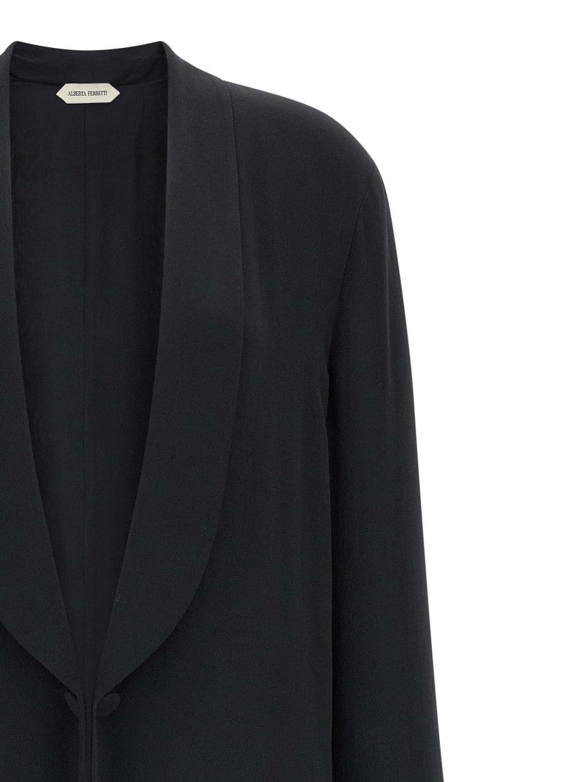 Alberta Ferretti Silk Georgette Coat