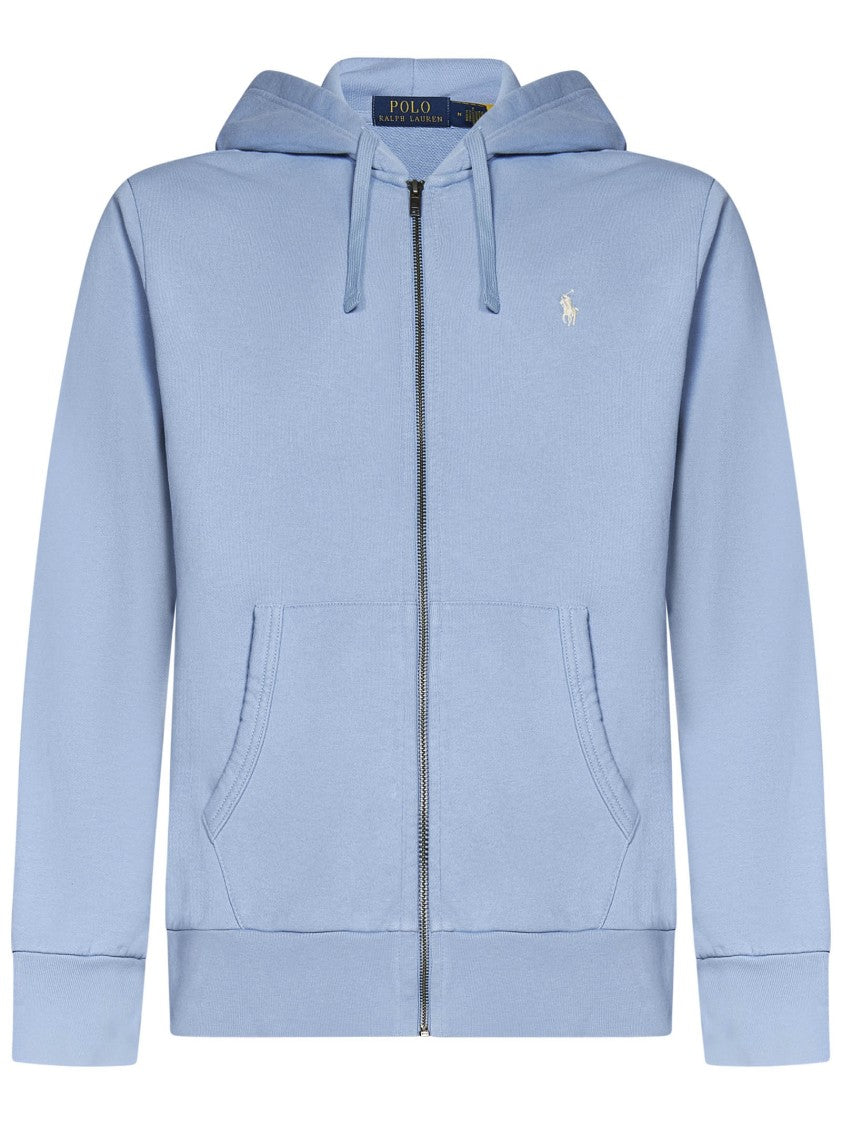 Polo Ralph Lauren Classic Blue Zip-Front Hoodie