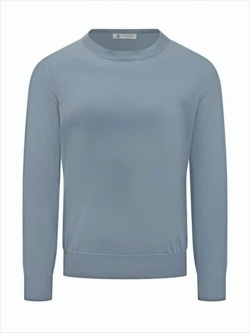 Brunello Cucinelli Fine-Knit Crew Neck Sweater