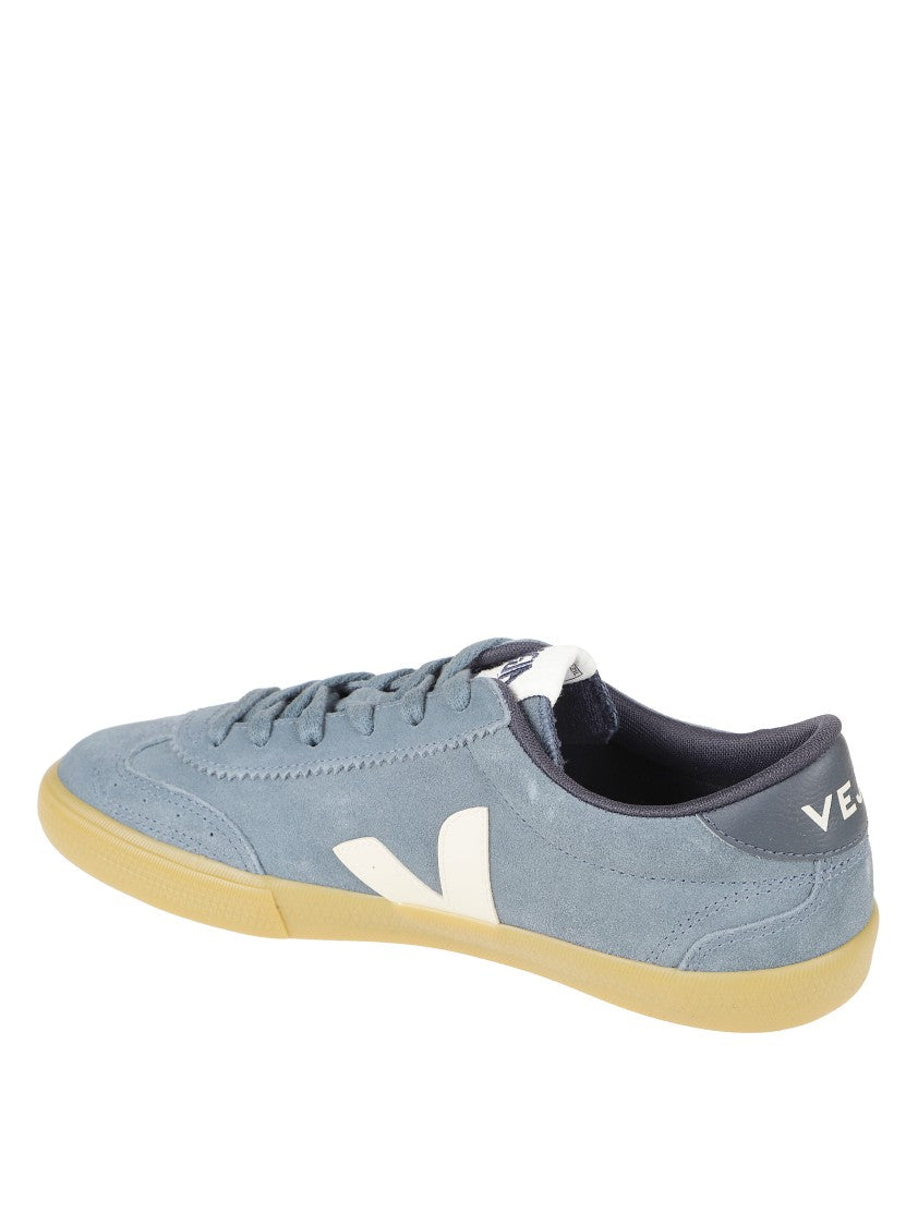 Veja Low-Profile Suede Sneakers With Contrasting Logo