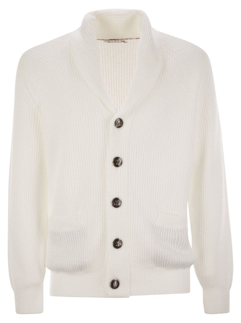 Brunello Cucinelli Buttoned Cotton Rib Cardigan