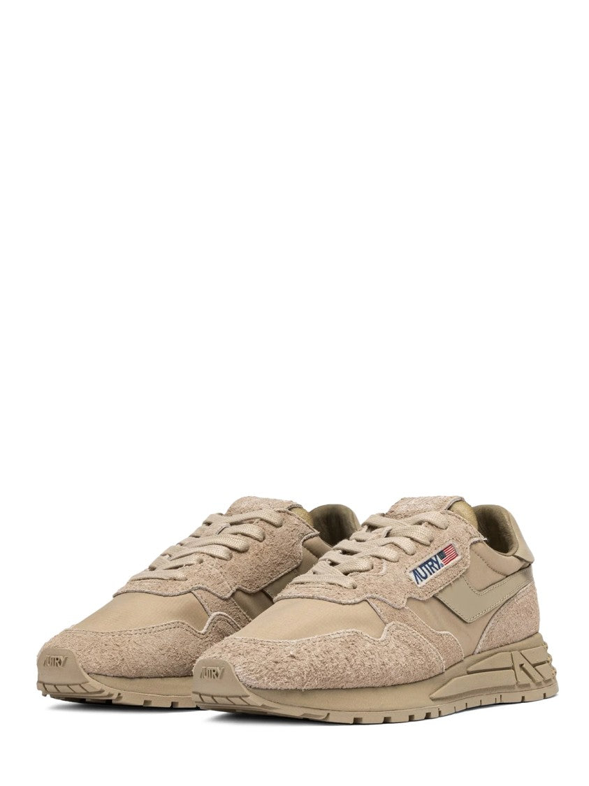 Autry Low-Profile Sneakers With Nylon And Suede Cow Leather Overlays