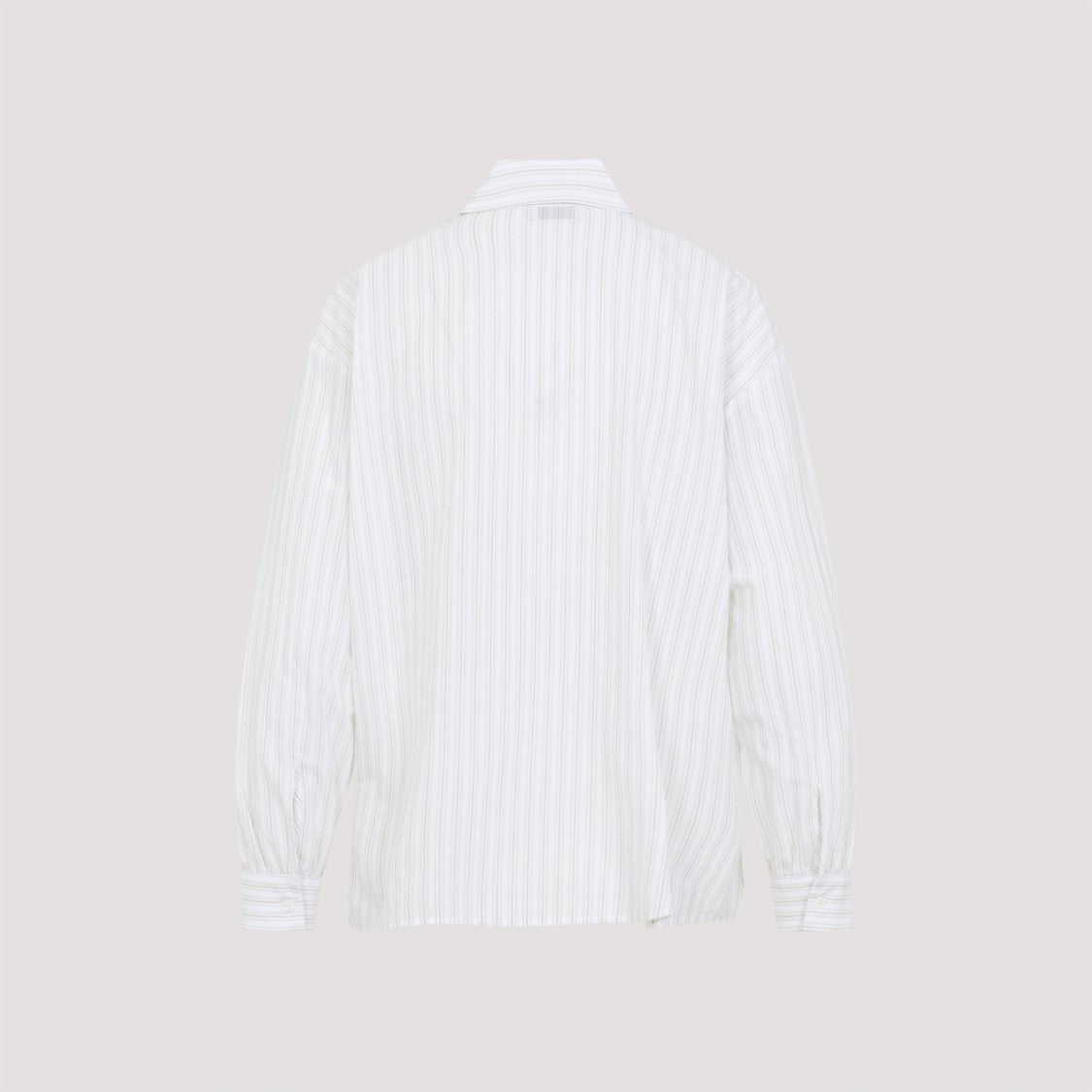 Peserico Cappucino Cotton Striped Shirt
