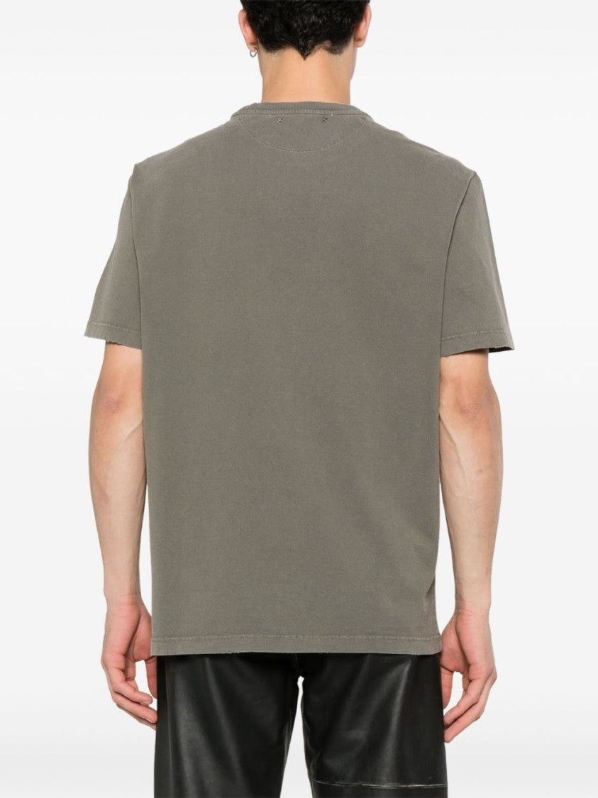 Golden Goose Golden Regular Distressed Cotton T-Shirt