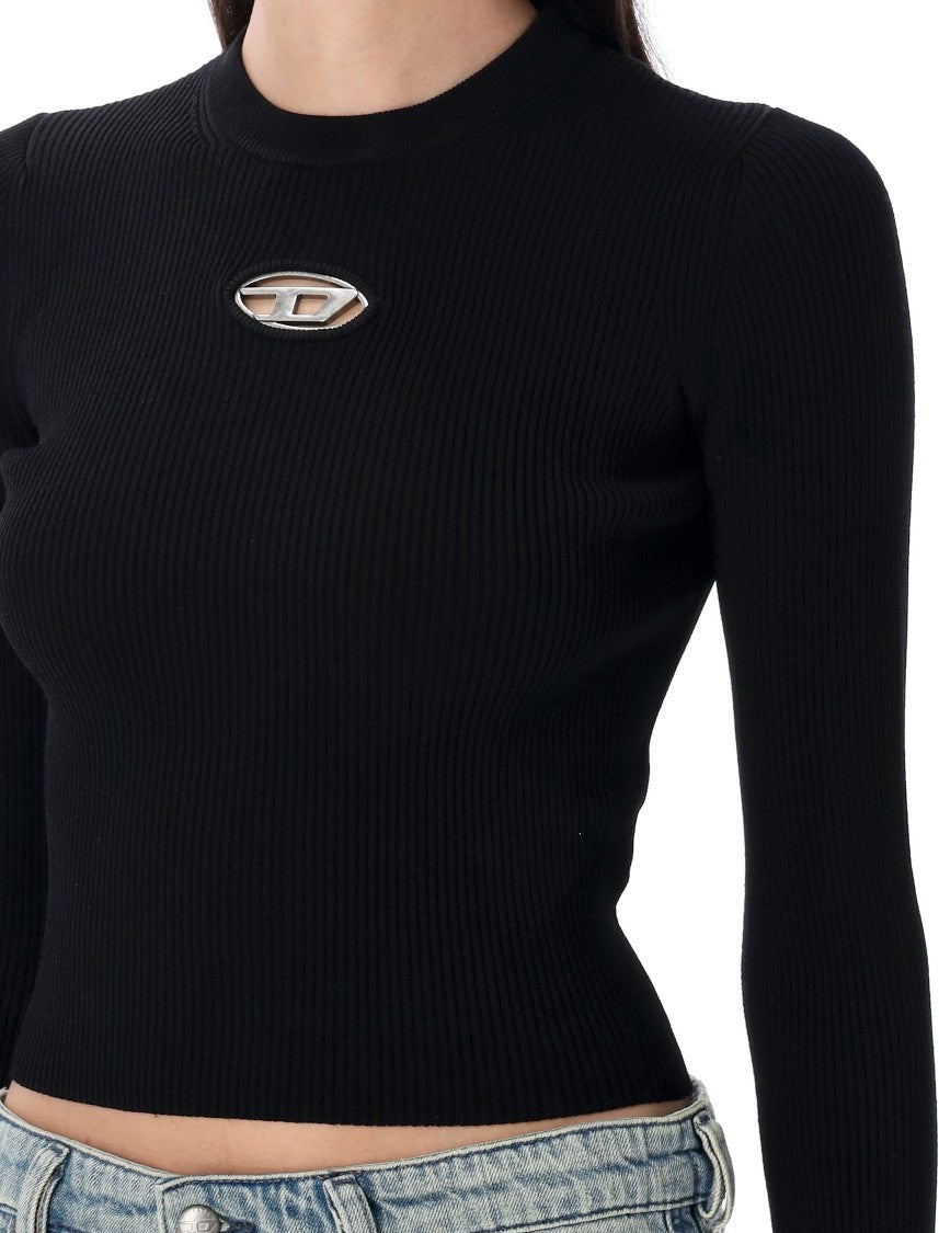Diesel M-Valari Fitted Long-Sleeved Ribbed Top