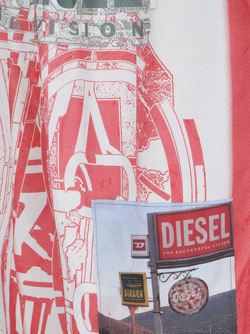 Diesel Knee-Length Shorts With Elastic Waistband