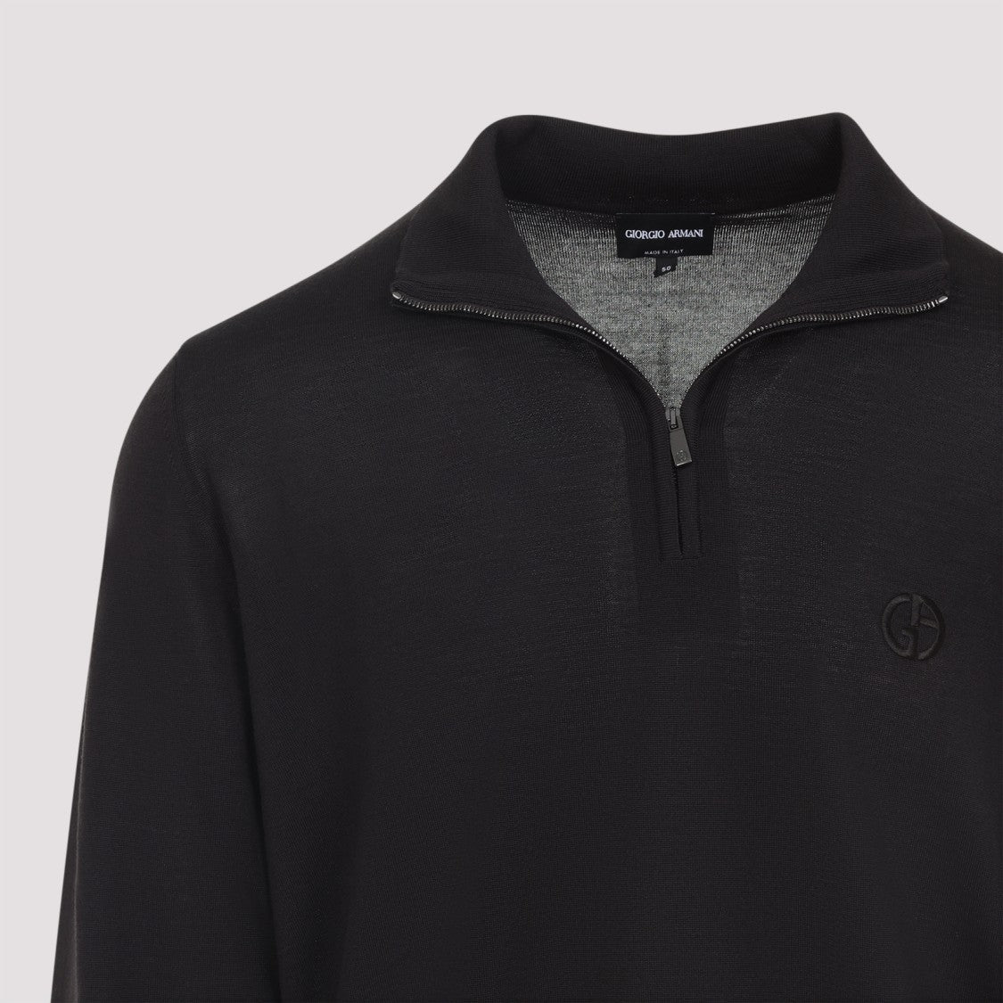 Giorgio Armani Mahogany Brown Virgin Wool Sweater