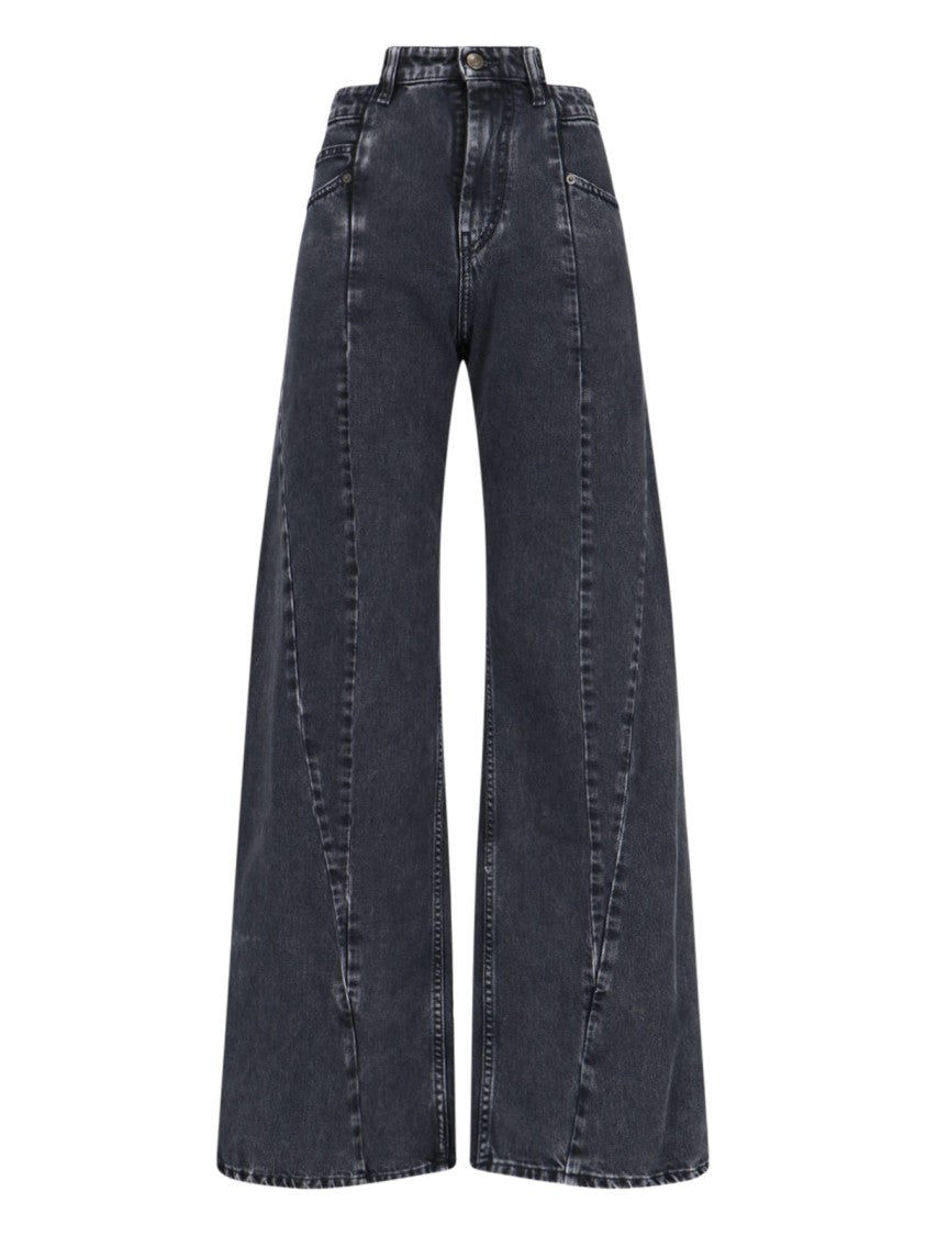 Maison Margiela "Décortiqué" Palazzo Jeans Grey