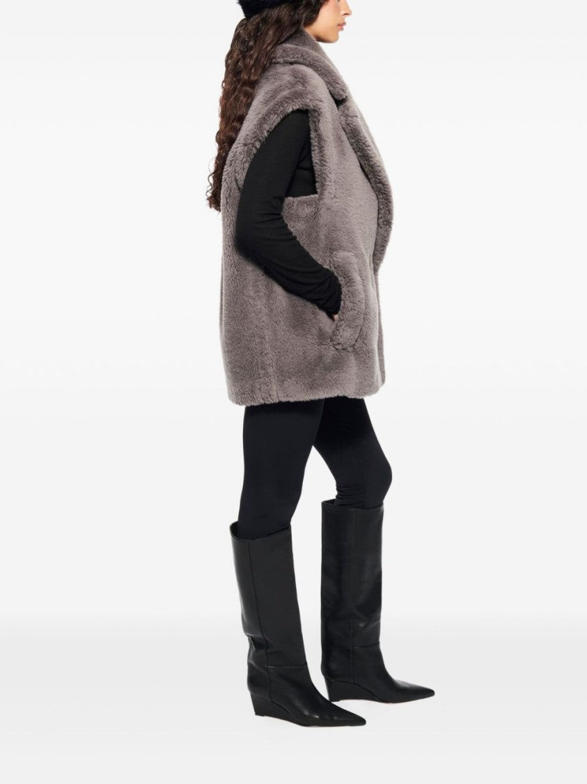 Stand Structured Grey Jacket With Classic Silhouette