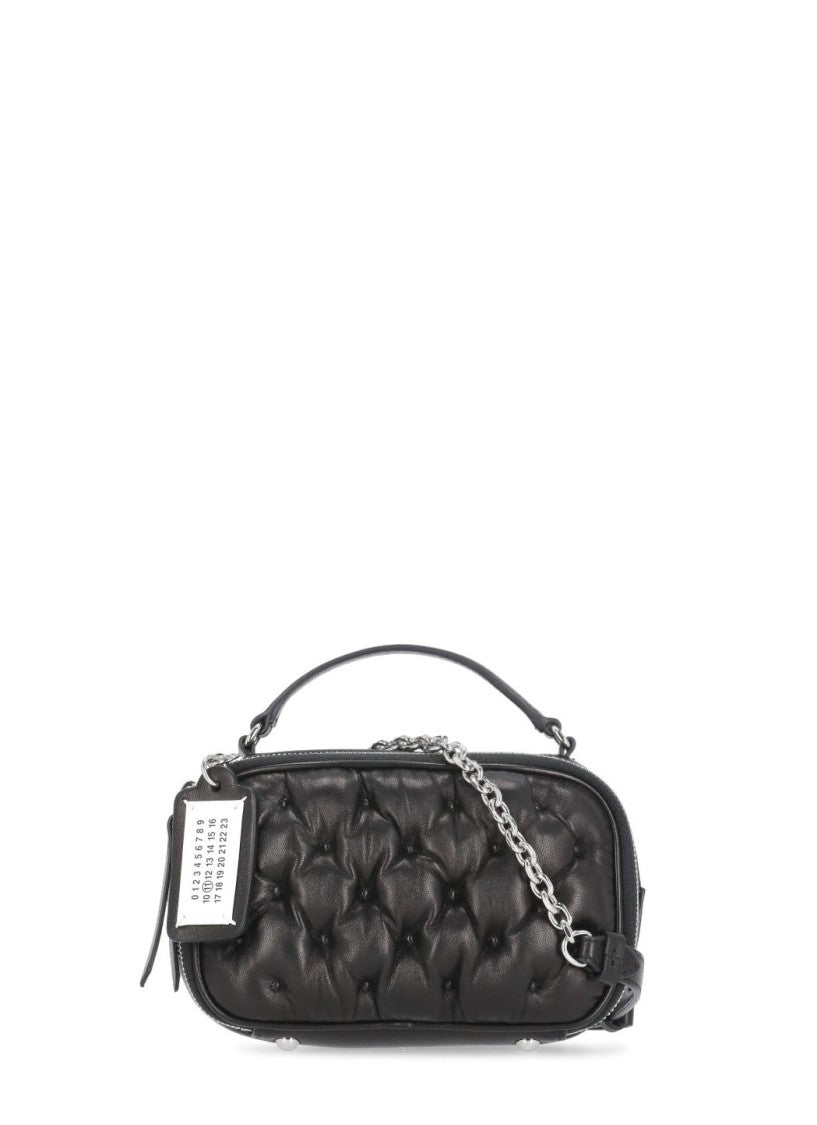 Maison Margiela Quilted Black Leather Shoulder Bag