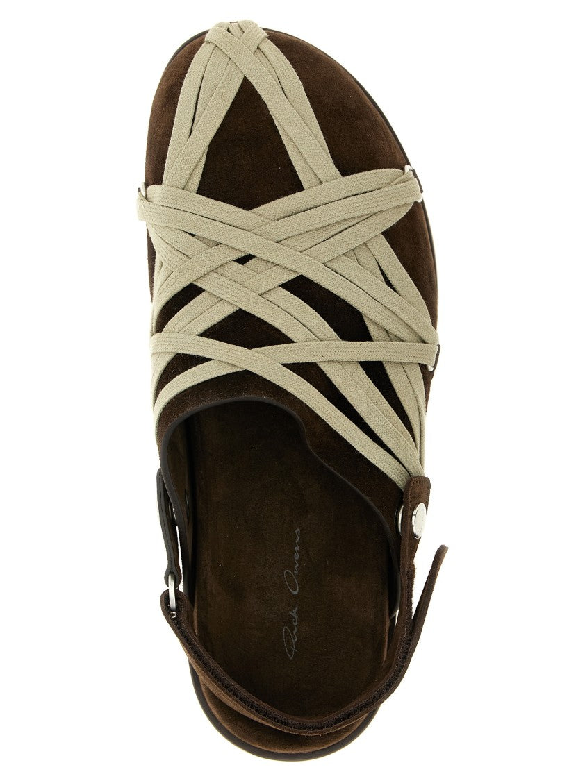 Rick Owens 'Megalace Mule Granola' Sabots