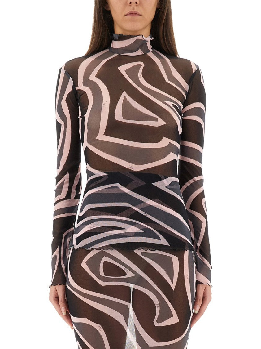 Pucci Labyrinth Print Top