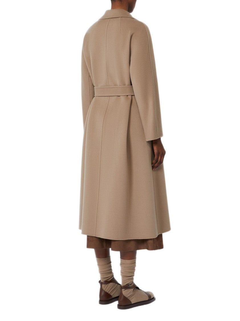 Max Mara Midi-Length Double-Fabric Coat With Kimono Sleeves
