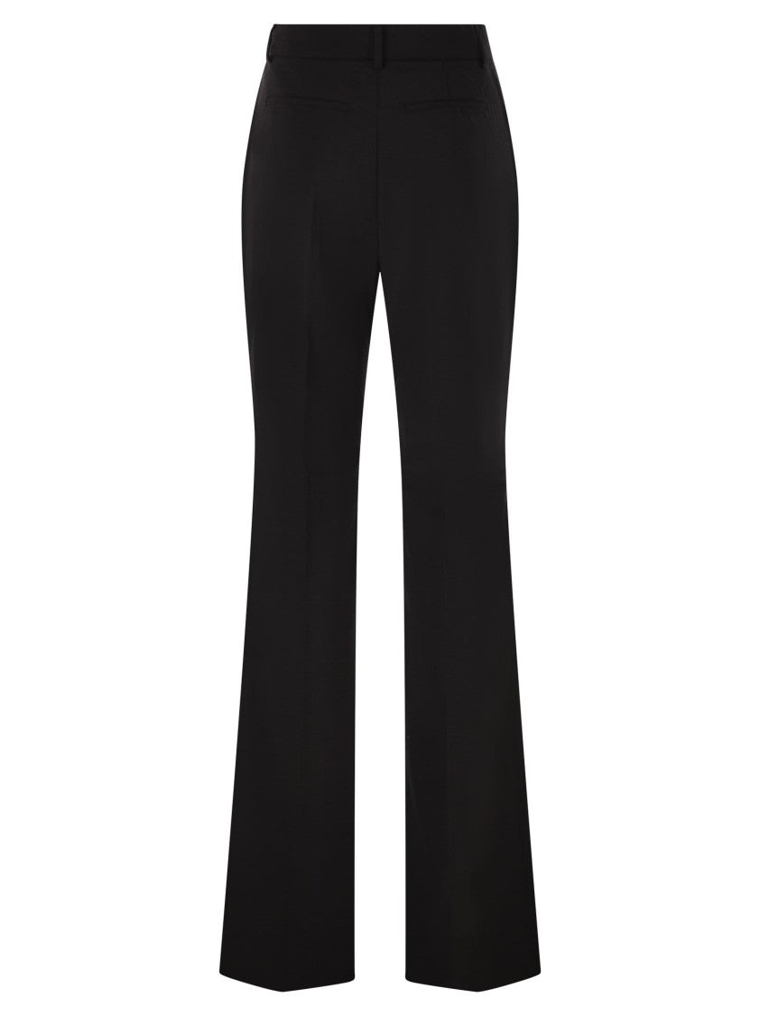 Sportmax Hangar - Pure Wool Flared Trousers