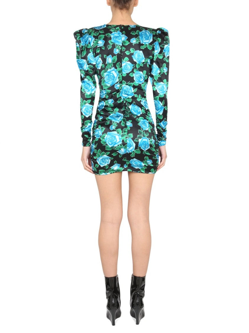 Alessandra Rich Mini Satin Dress