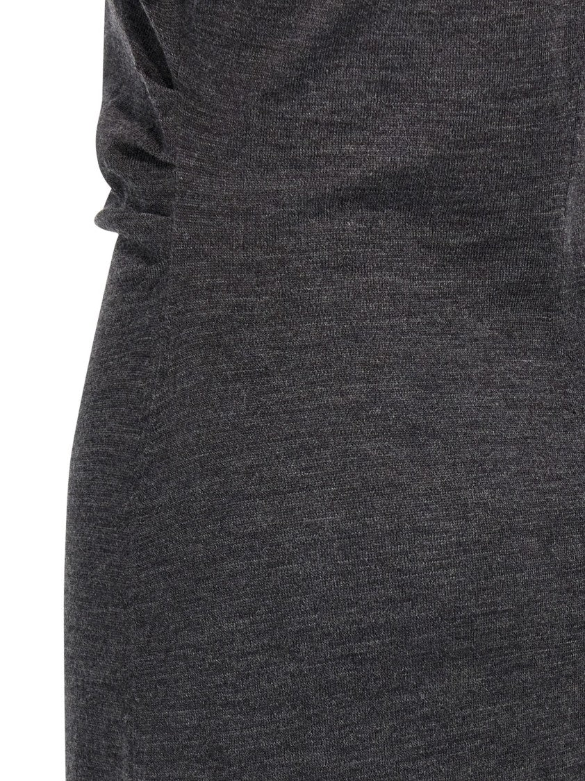 Brunello Cucinelli Wool Knit Midi Dress