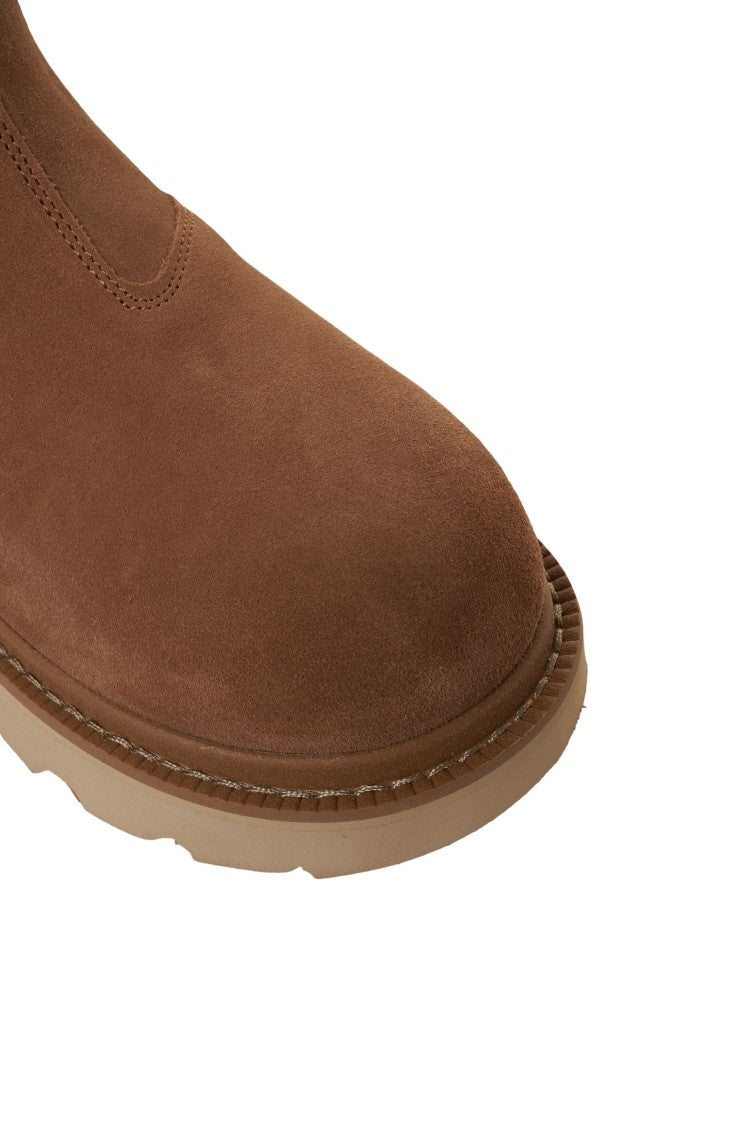 Ugg Beige Suede Chelsea Boots
