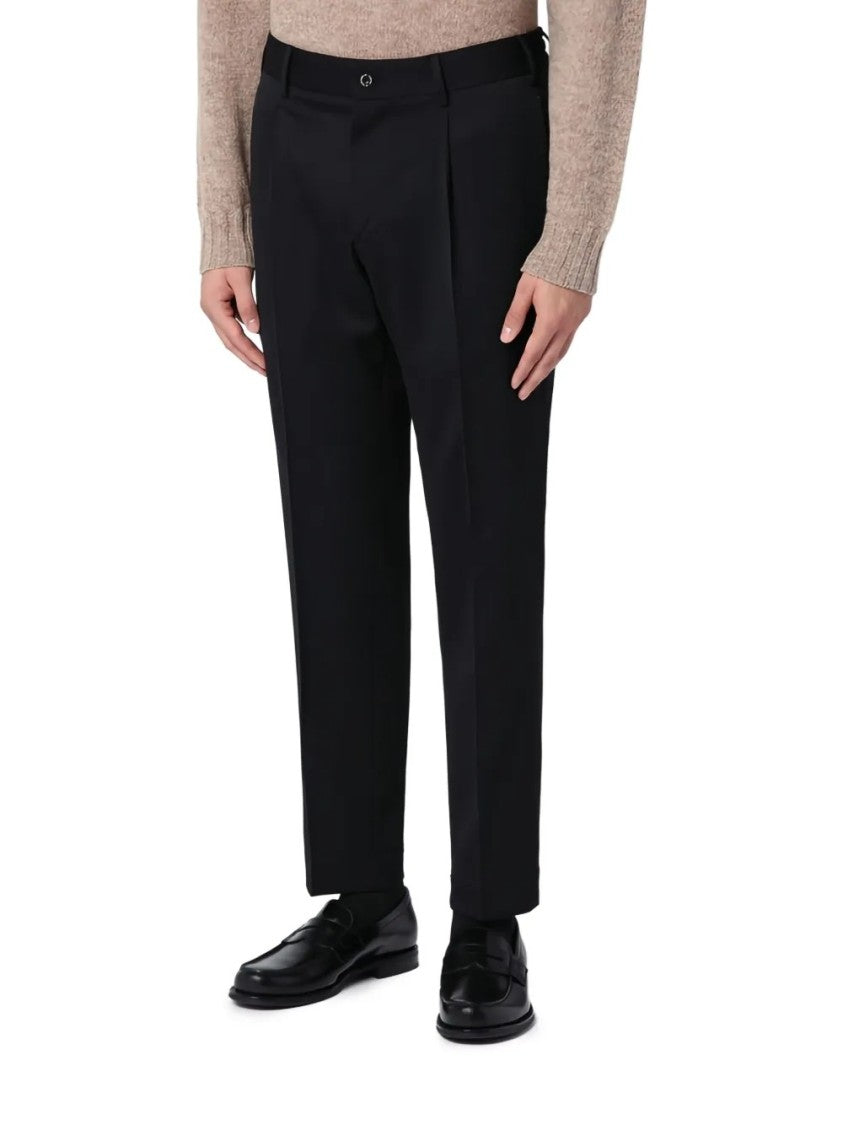 Santaniello Single-Pin Cropped Ankle Trousers