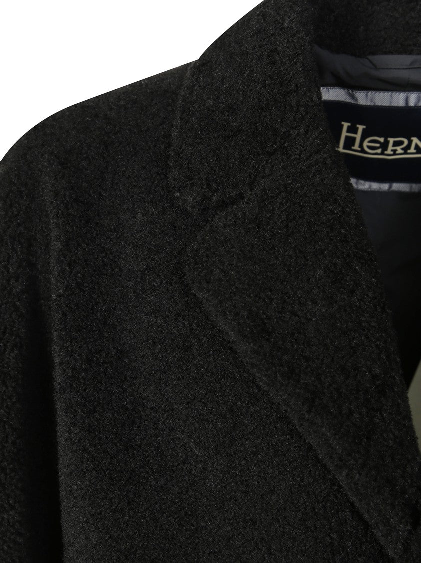 Herno Single-Breasted Teddy Coat