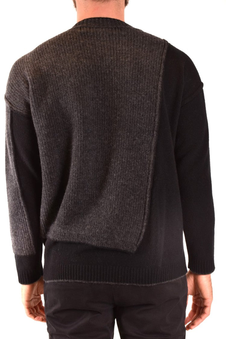 Isabel Benenato Multicolored Knit Sweater With Unique Patchwork Design